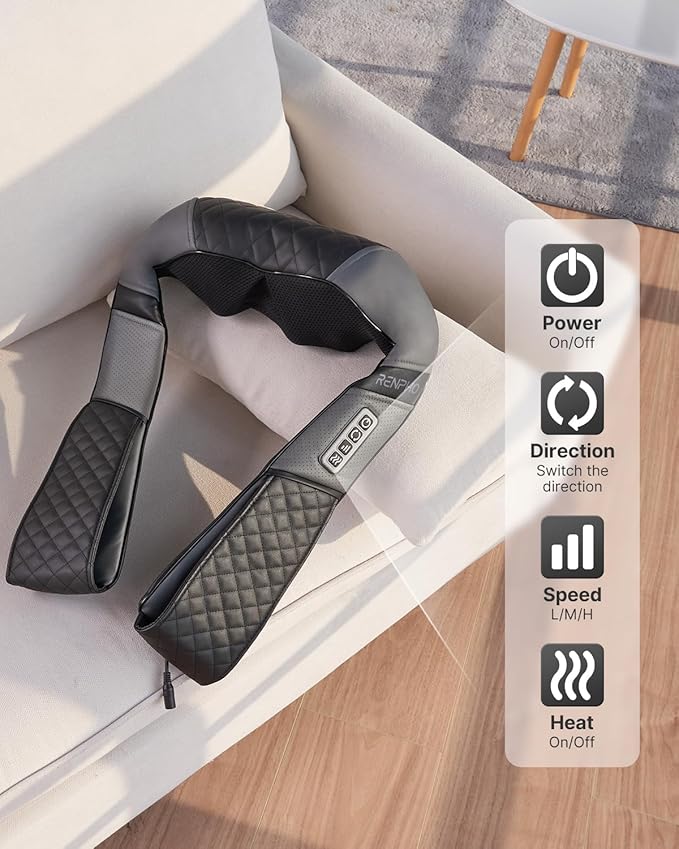 Neck and Shoulder Massager Heated Back Massager