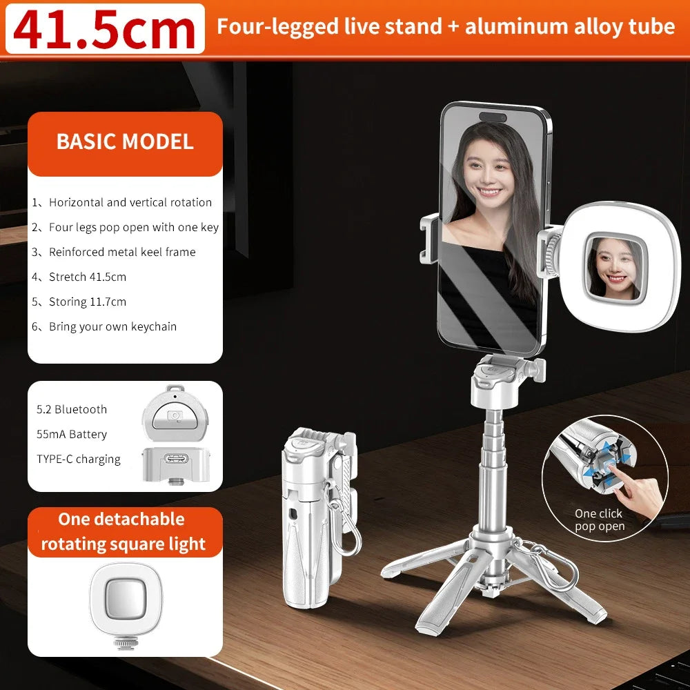 P15Mini Selfie Stick Tripod 3 in 1 Extendable Grip