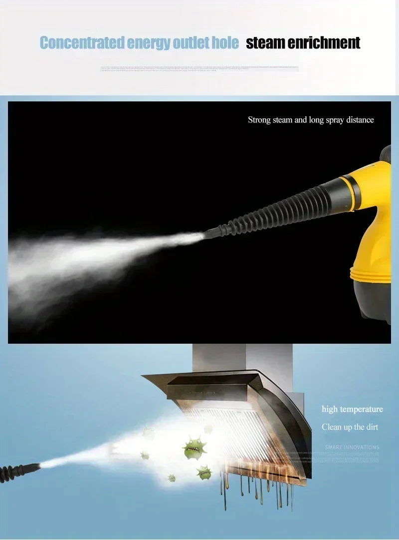 Multifunction Small Home Cleaner Sets Handheld High Temperature Steam Cleaning.