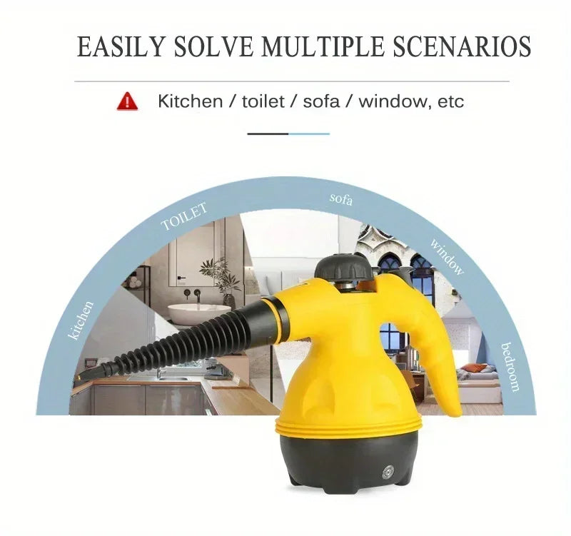 Multifunction Small Home Cleaner Sets Handheld High Temperature Steam Cleaning.