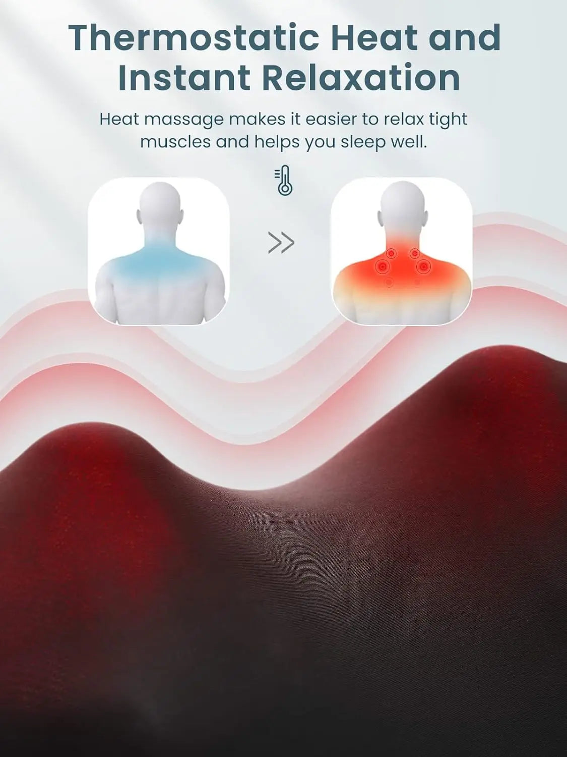 Neck and Shoulder Massager Heated Back Massager