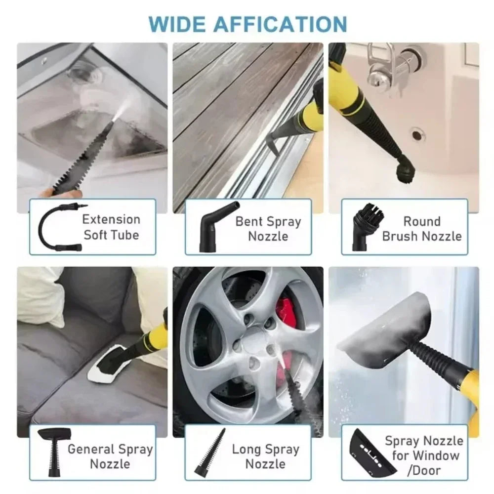 Multifunction Small Home Cleaner Sets Handheld High Temperature Steam Cleaning.