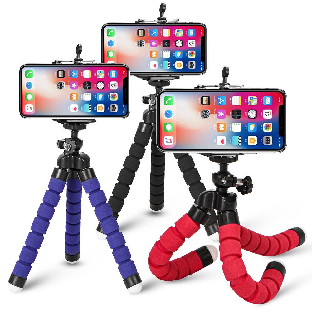 Pack of 3 Tripods and 3 Phone Holders total 6 pieces (Free Cash on Delivery)