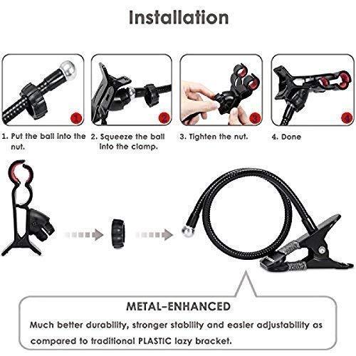 Flexible Lazy Hang Neck Phone Support, 360 Degree Rotation Flexible Multi-Function Mobile Phone Holder Support All Mobiles.