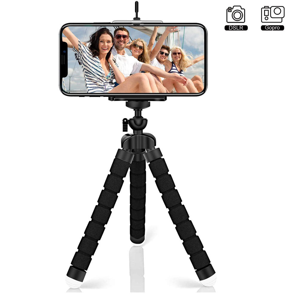 Pack of 3 Tripods and 3 Phone Holders total 6 pieces (Free Cash on Delivery)