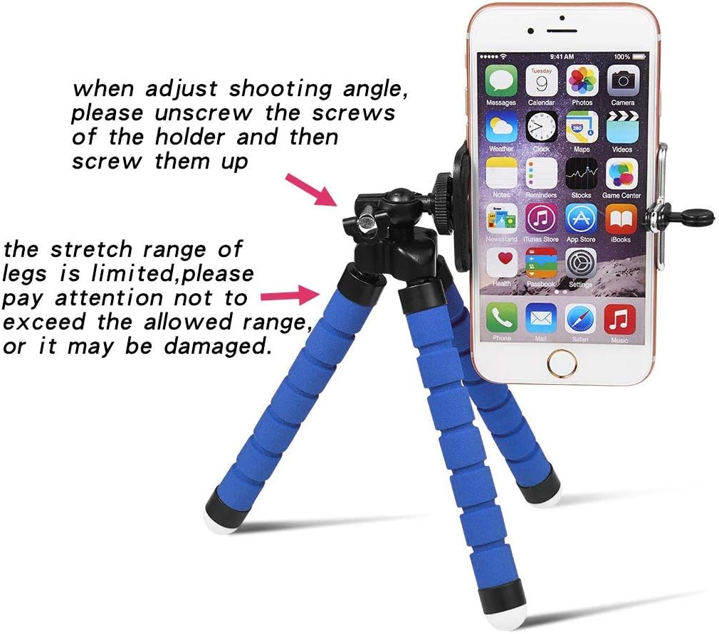 Pack of 3 Tripods and 3 Phone Holders total 6 pieces (Free Cash on Delivery)