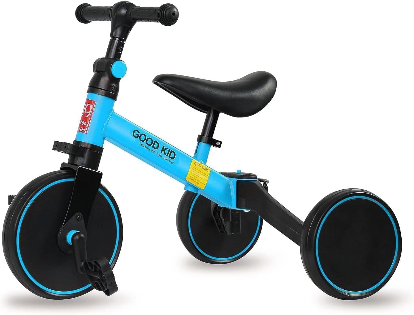 4 in 1 Kids Balance Bike Kids Tricycle for 1-4 Years, Toddlers cycle with Adjustable Seat and removable Pedals .
