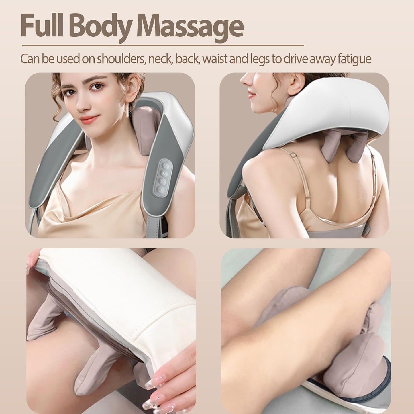 Electric Rechargeable Deep Tissue 5D Kneading Massage Machine.