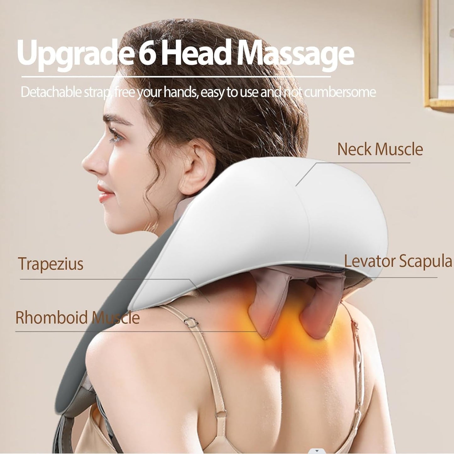 Electric Rechargeable Deep Tissue 5D Kneading Massage Machine.