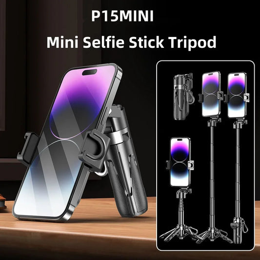 P15Mini Selfie Stick Tripod 3 in 1  Extendable Grip