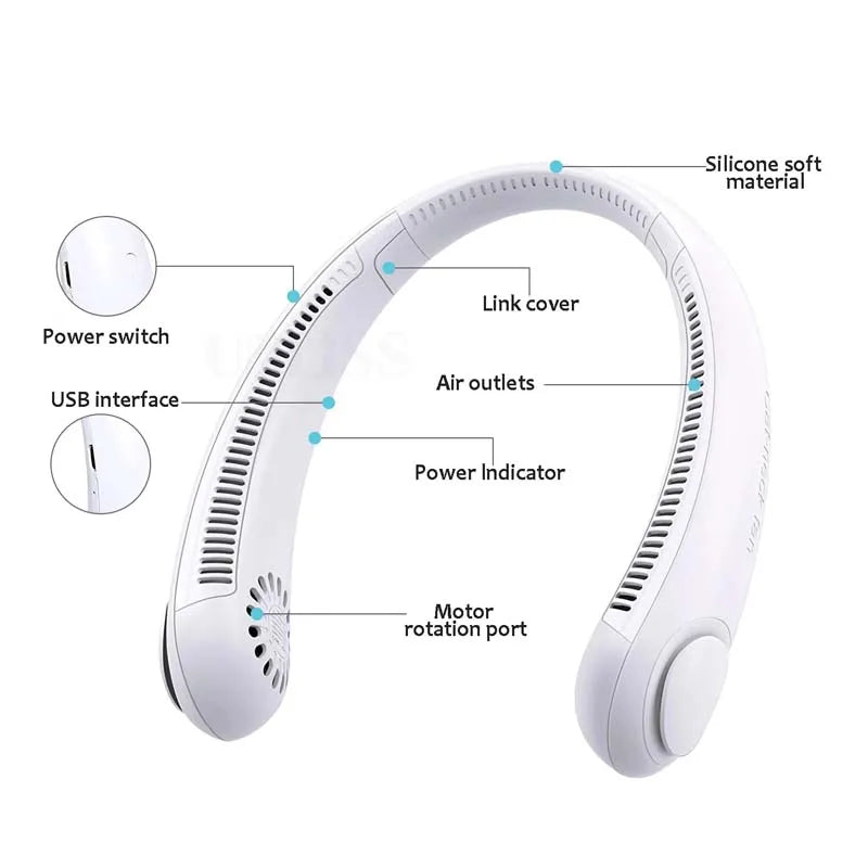 Neck Fan New Mini Neck Portable.