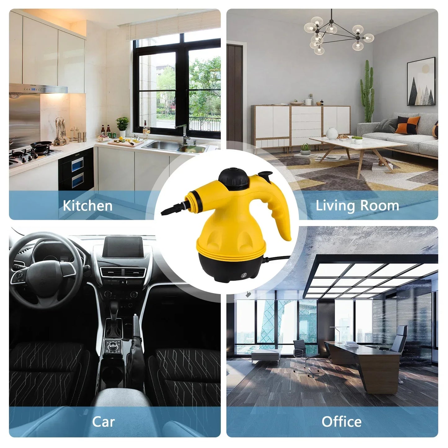 Multifunction Small Home Cleaner Sets Handheld High Temperature Steam Cleaning.