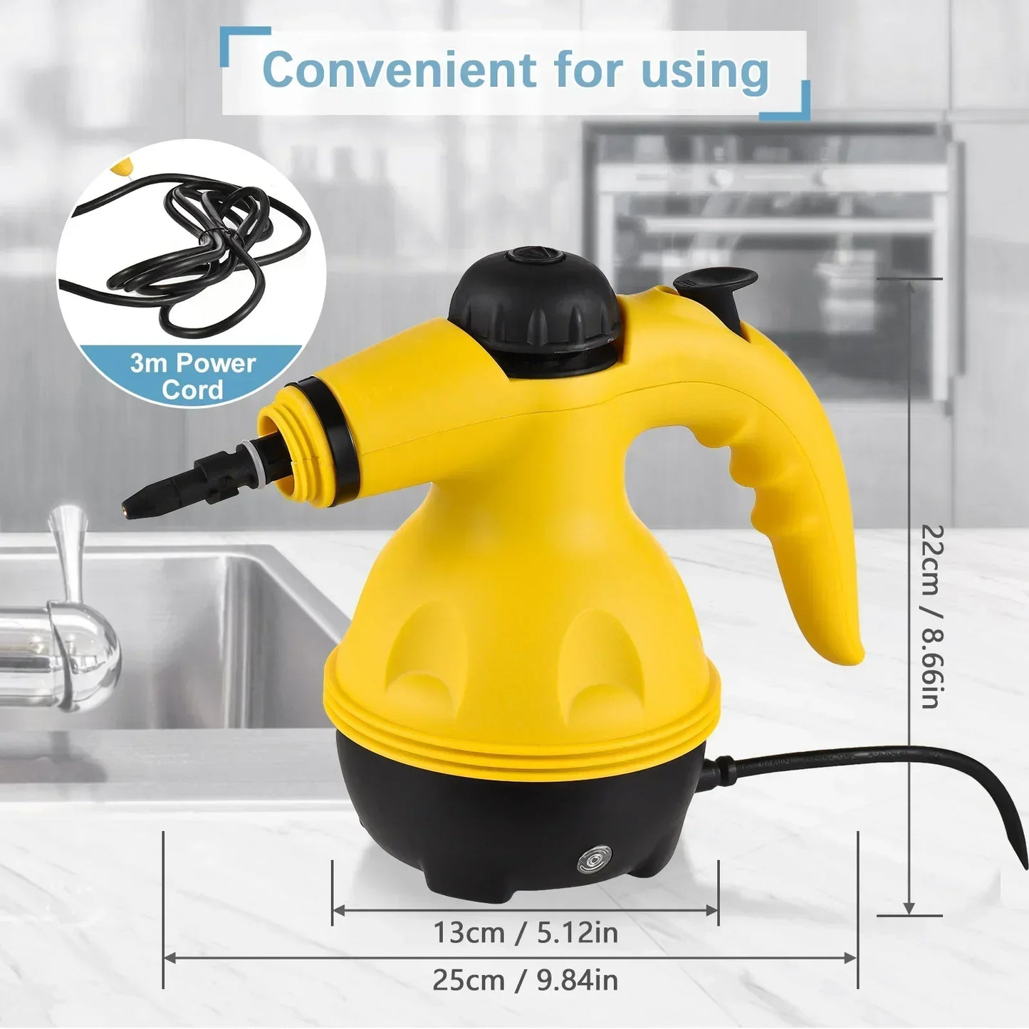 Multifunction Small Home Cleaner Sets Handheld High Temperature Steam Cleaning.
