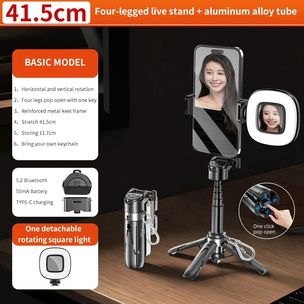 P15Mini Selfie Stick Tripod 3 in 1  Extendable Grip
