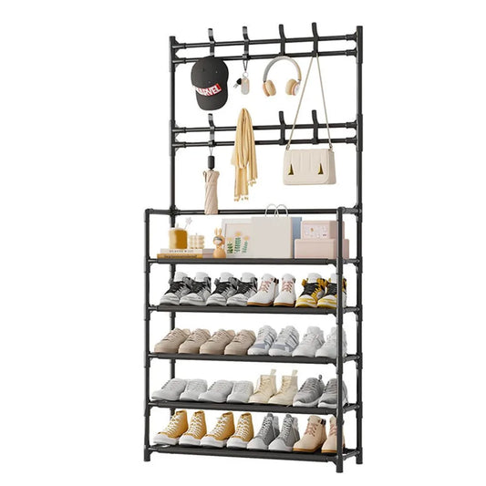 5-layer Floor Standing Storage Rack Clothing and Hat Storage Rack Shoe Rack