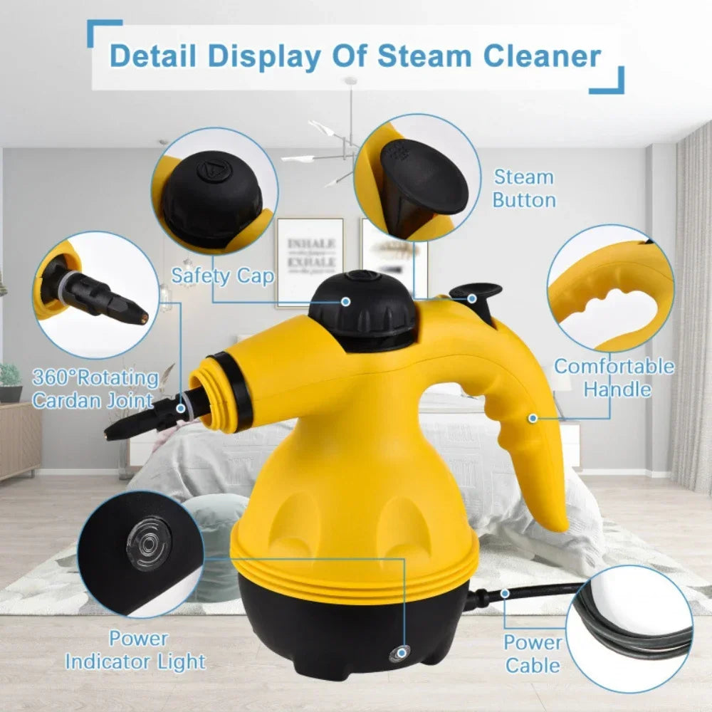 Multifunction Small Home Cleaner Sets Handheld High Temperature Steam Cleaning.