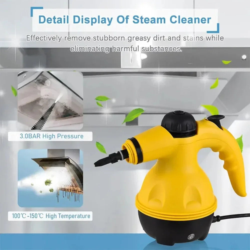 Multifunction Small Home Cleaner Sets Handheld High Temperature Steam Cleaning.