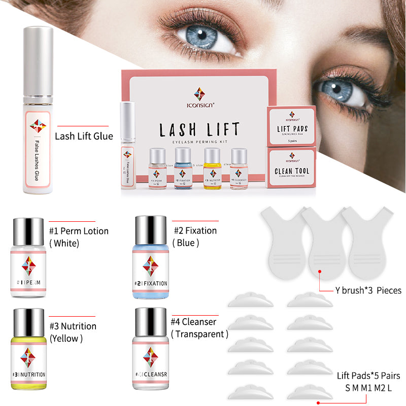 ICONSIGN Lash Lift Kit Lash Lifiting Eyelash Perming Kit Lash Curling Enhancer Eyes Makeup Tools.